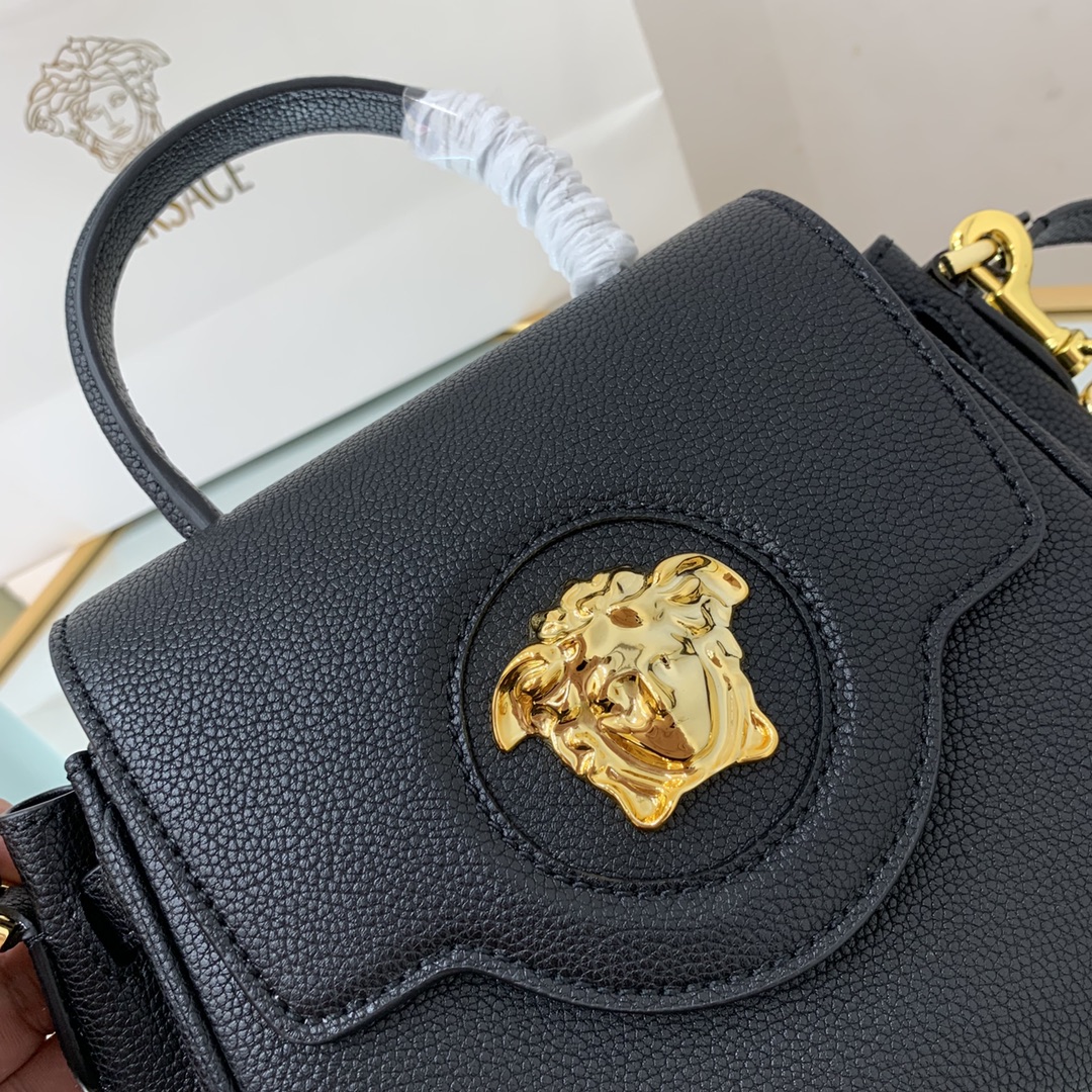 versace small la medusa handbag G01den metal black dbfi040 20 x 10 x 17 cm