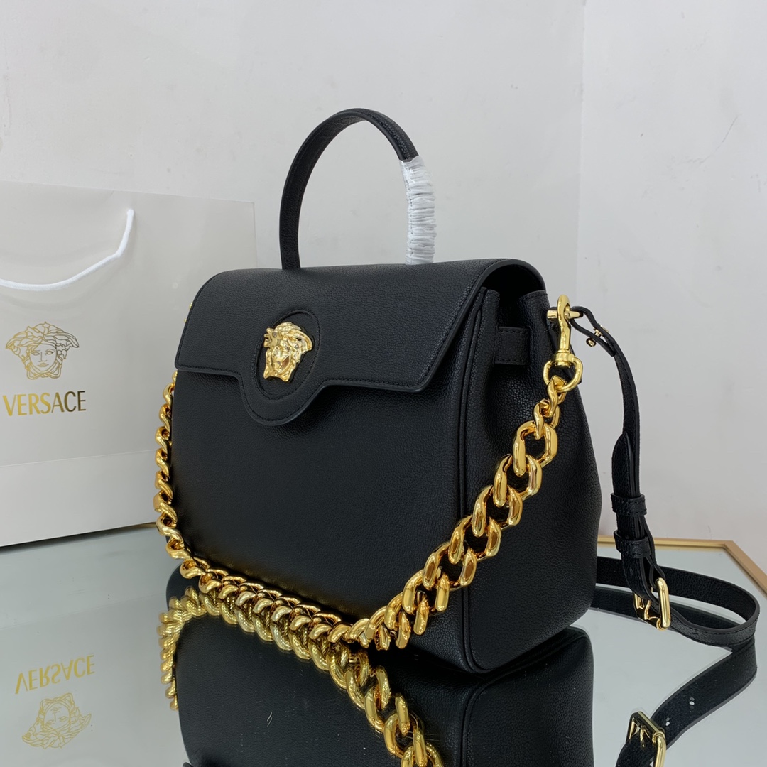 versace large la medusa handbag G01den metal black dbfi038 35 x 14 x 25 cm