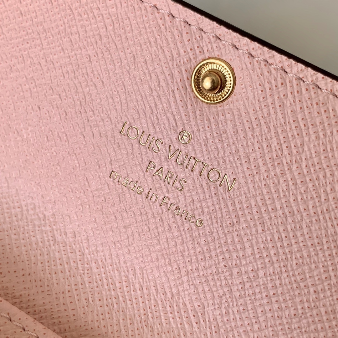 l0vis Vvtt0n 6 key holder monogram canvas rose ballerine m61285 10 x 7 cm