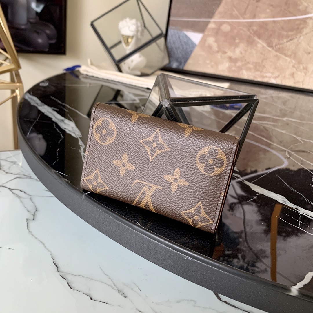 l0vis Vvtt0n 6 key holder monogram canvas rose ballerine m61285 10 x 7 cm