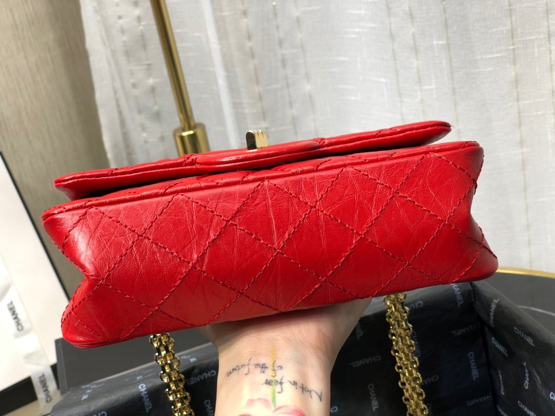 Ch**el mini 2.55 tasche red as0874 15,5 × 20 × 6 cm