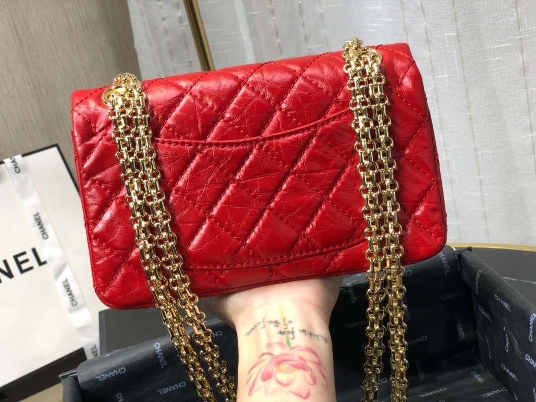 Ch**el mini 2.55 tasche red as0874 15,5 × 20 × 6 cm