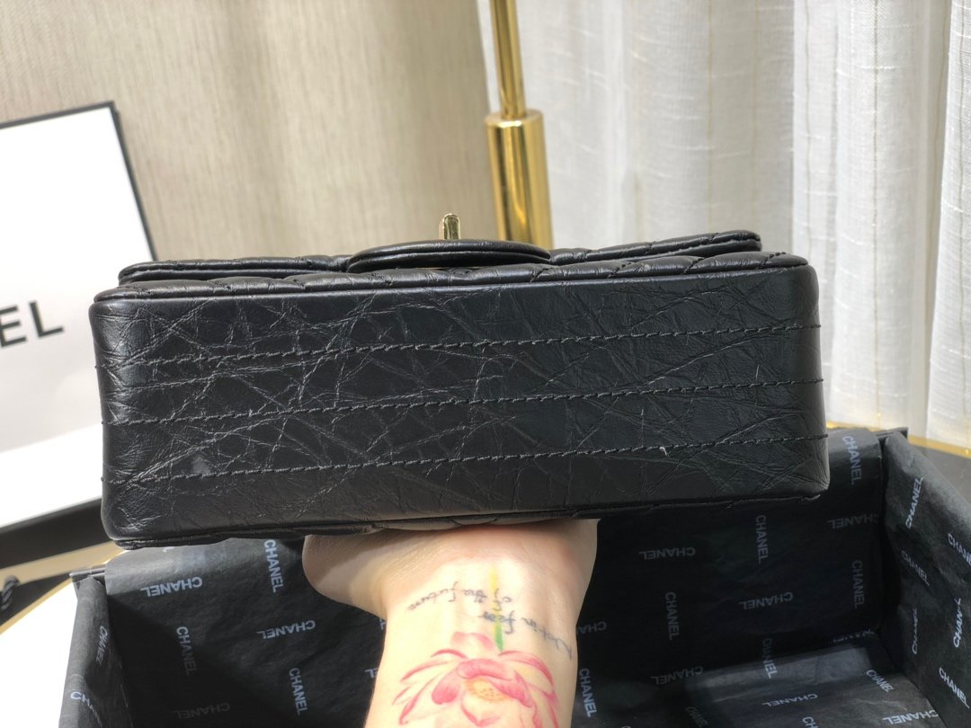 Ch**el mini 2.55 tasche black as0874 15,5 × 20 × 6 cm