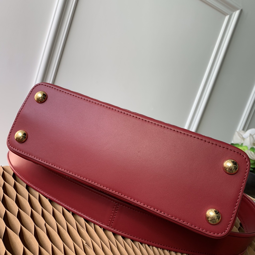 l0vis Vvtt0n capucines bb monogram flower burgundy m55366 27 x 18 x 9 cm