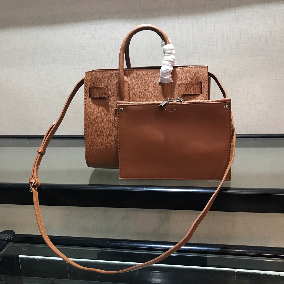 Y51 baby classic sac de jour in grained leather blrown 421863 26 x 21 x 13 cm
