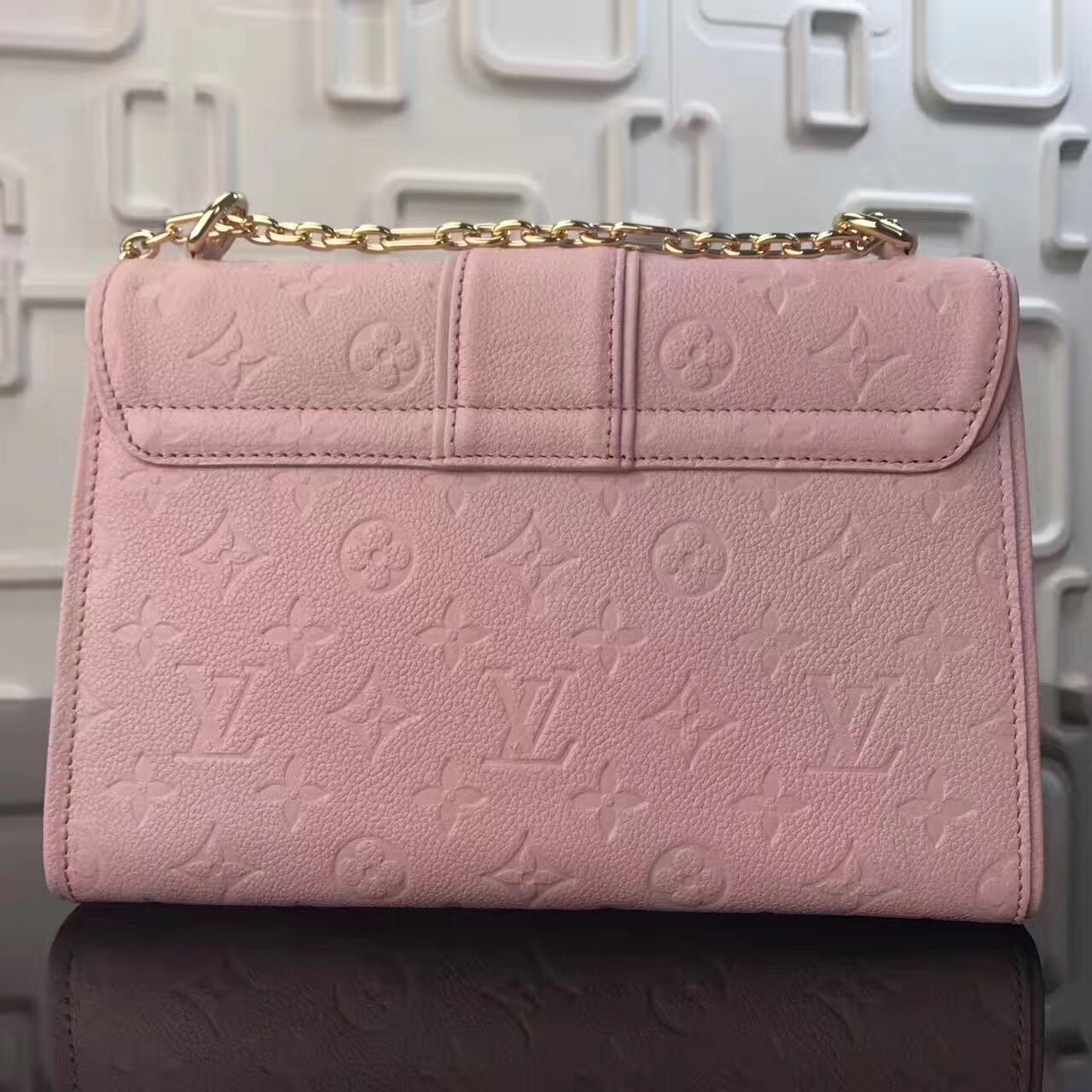 l0vis Vvtt0n saint sulpice bag monogram empreinte leather pink m43393 25 x 16.5 x 9 cm