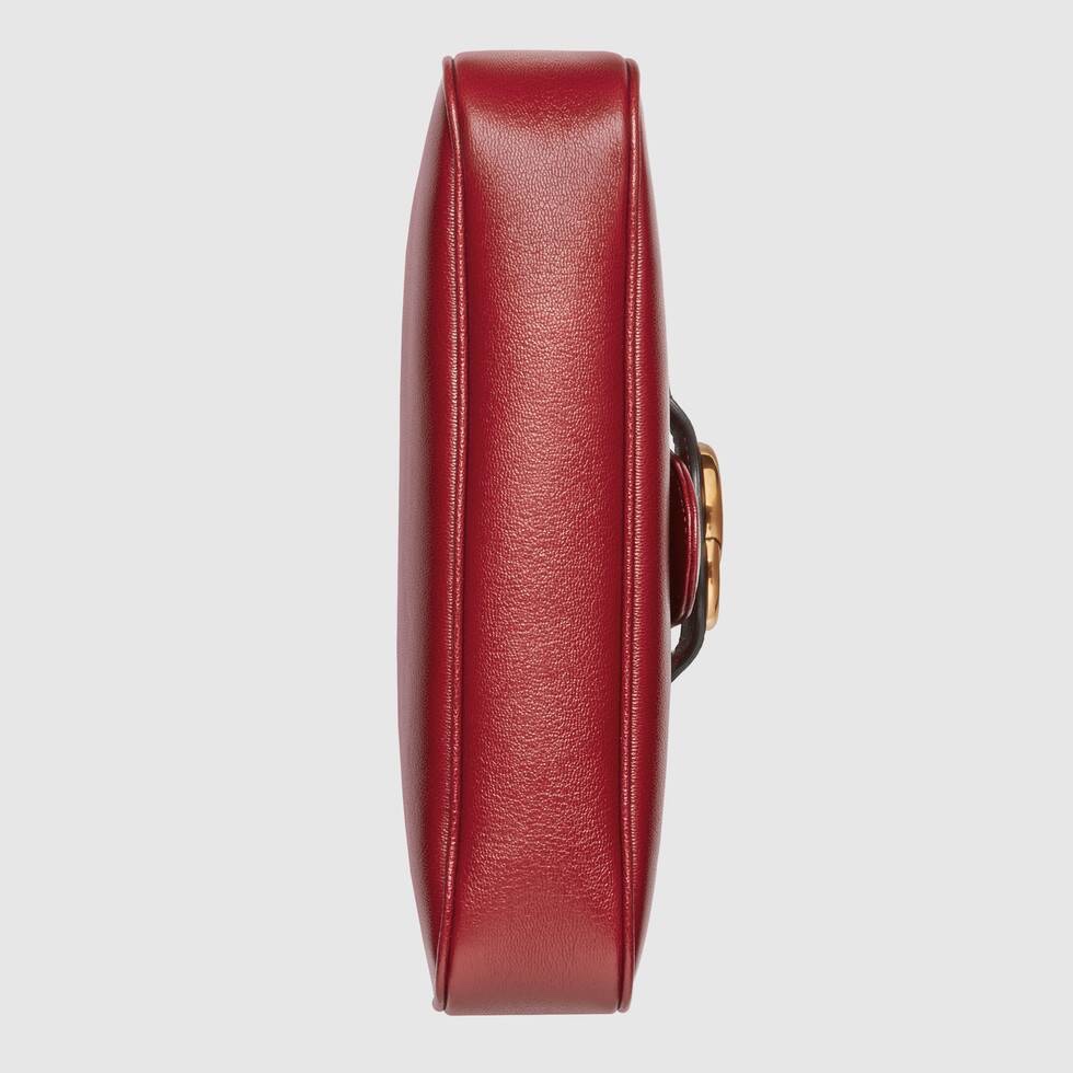 Gvc*1 small messenger bag with double g leather red 648934 23.5 x 17.5 x 5 cm