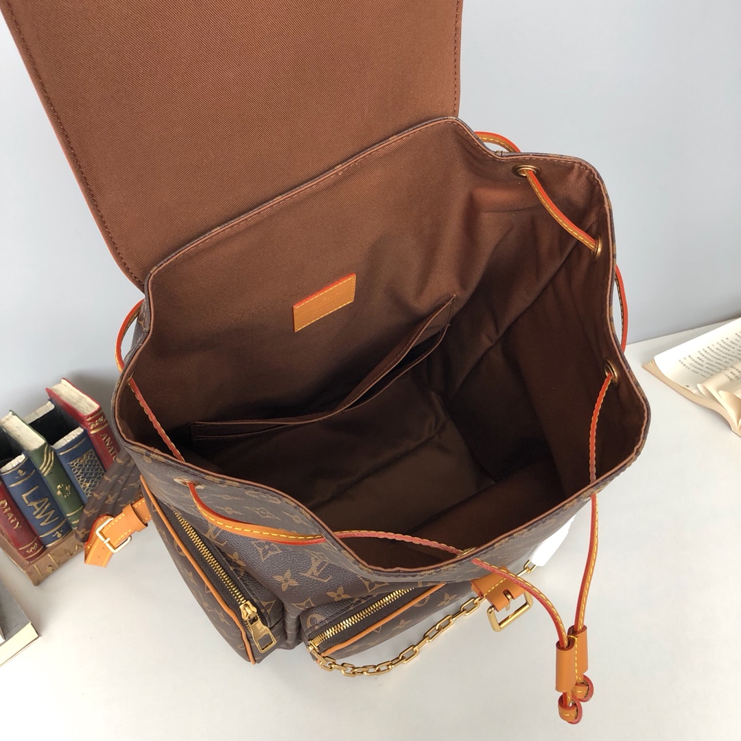 l0vis Vvtt0n trio backpack monogram eclipse canvas brown m45538 60 x 72 x 19 cm