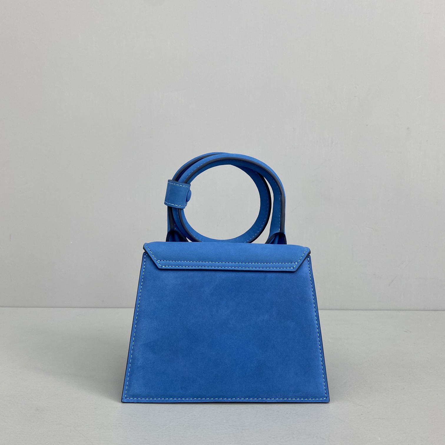 Ja*qvemvs small le chiquito leather blue 213ba02 18 x 15.5 x 8 cm