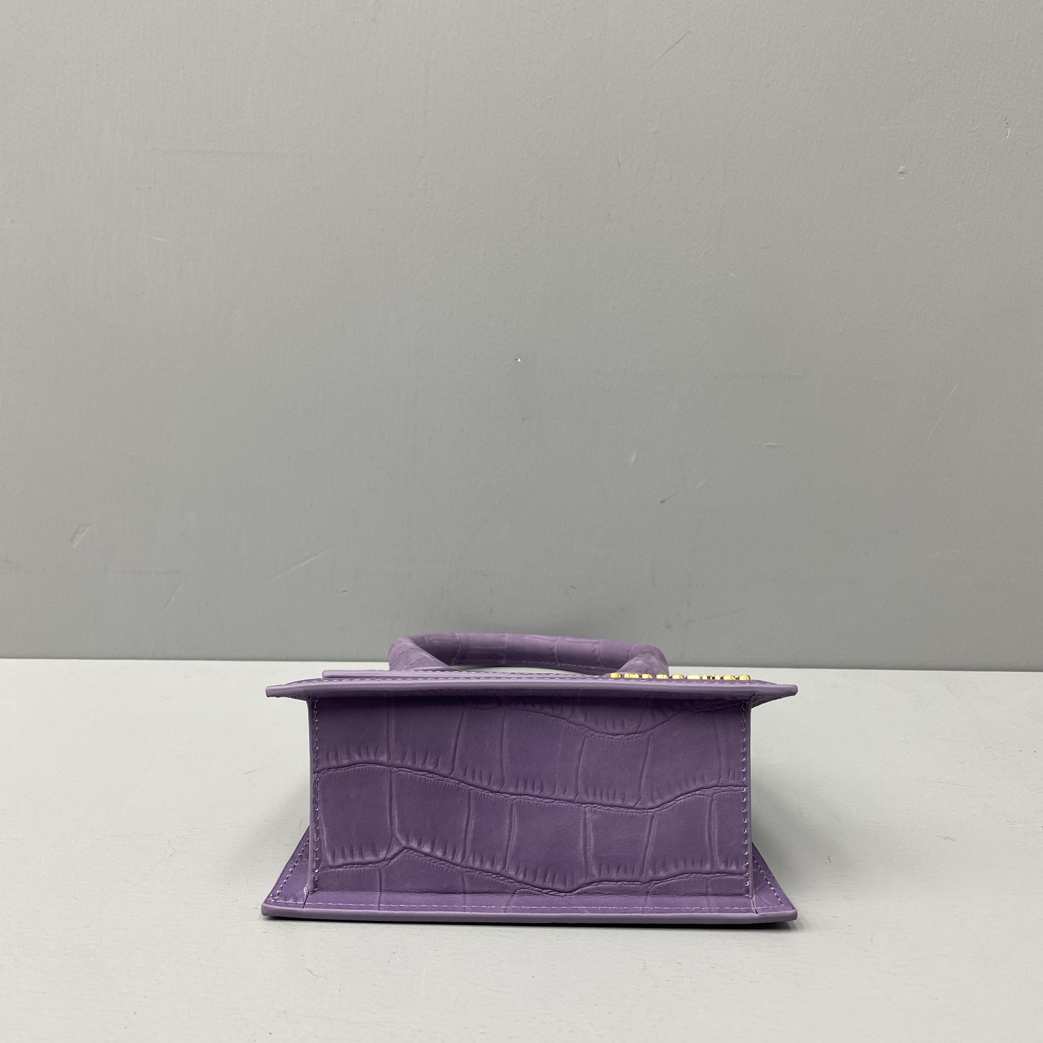 Ja*qvemvs small le chiquito crocodile leather purple 213ba02 18 x 15.5 x 8 cm