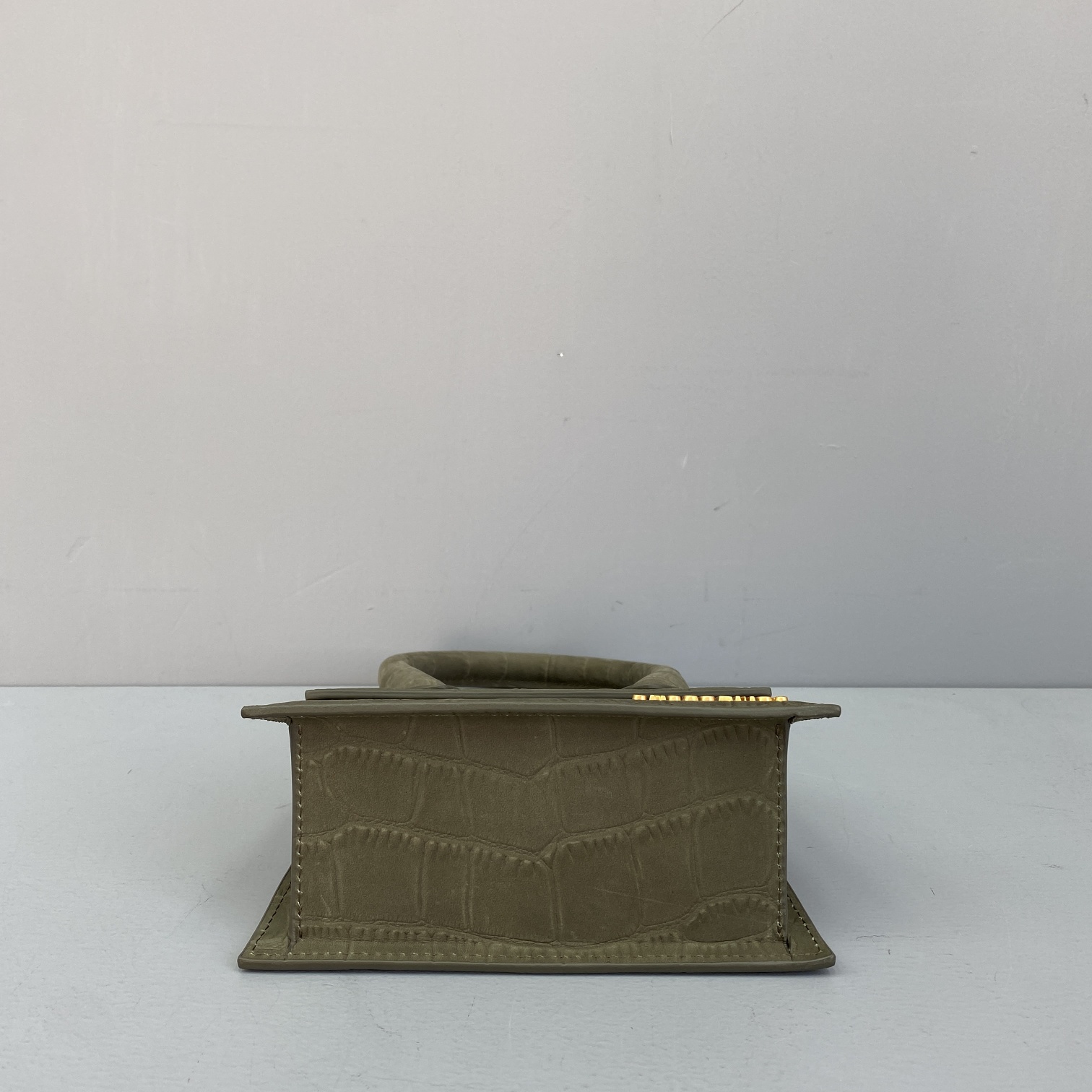 Ja*qvemvs small le average chiquito crocodile leather dark green 213ba02 18 x 15.5 x 8 cm