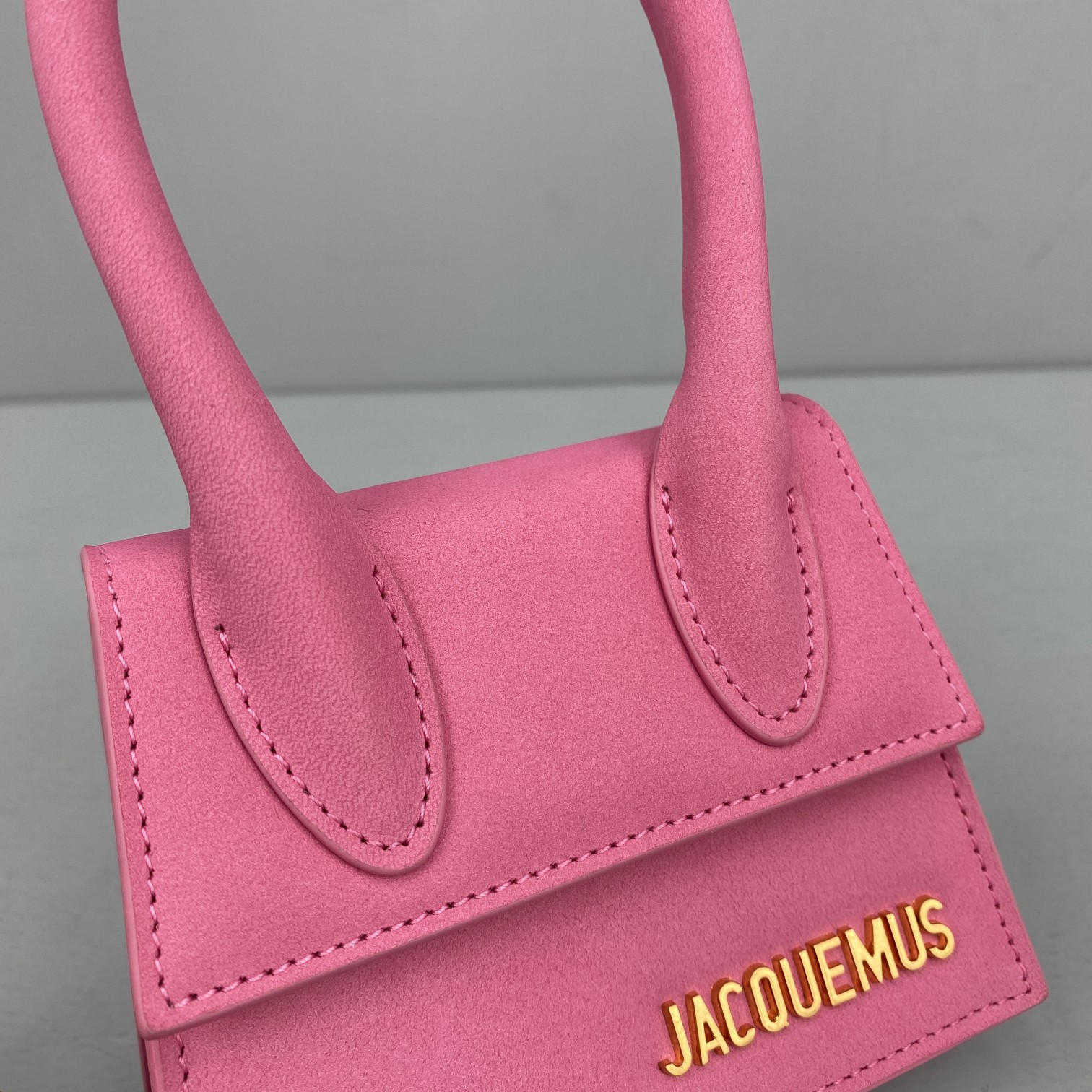 Ja*qvemvs le chiquito mini leather bag pink 213ba01 12 x 8 x 5 cm