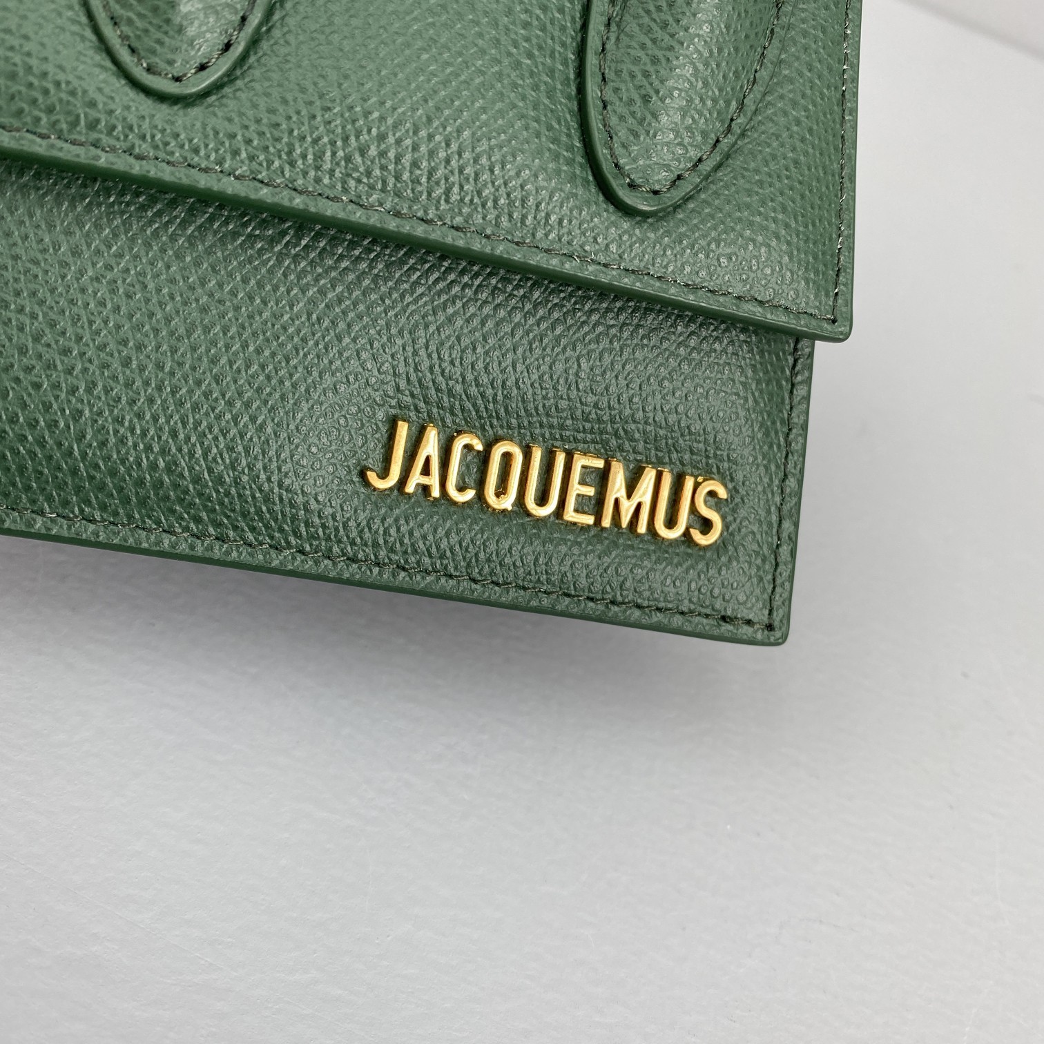 Ja*qvemvs le chiquito mini leather bag green 213ba01 12 x 8 x 5 cm