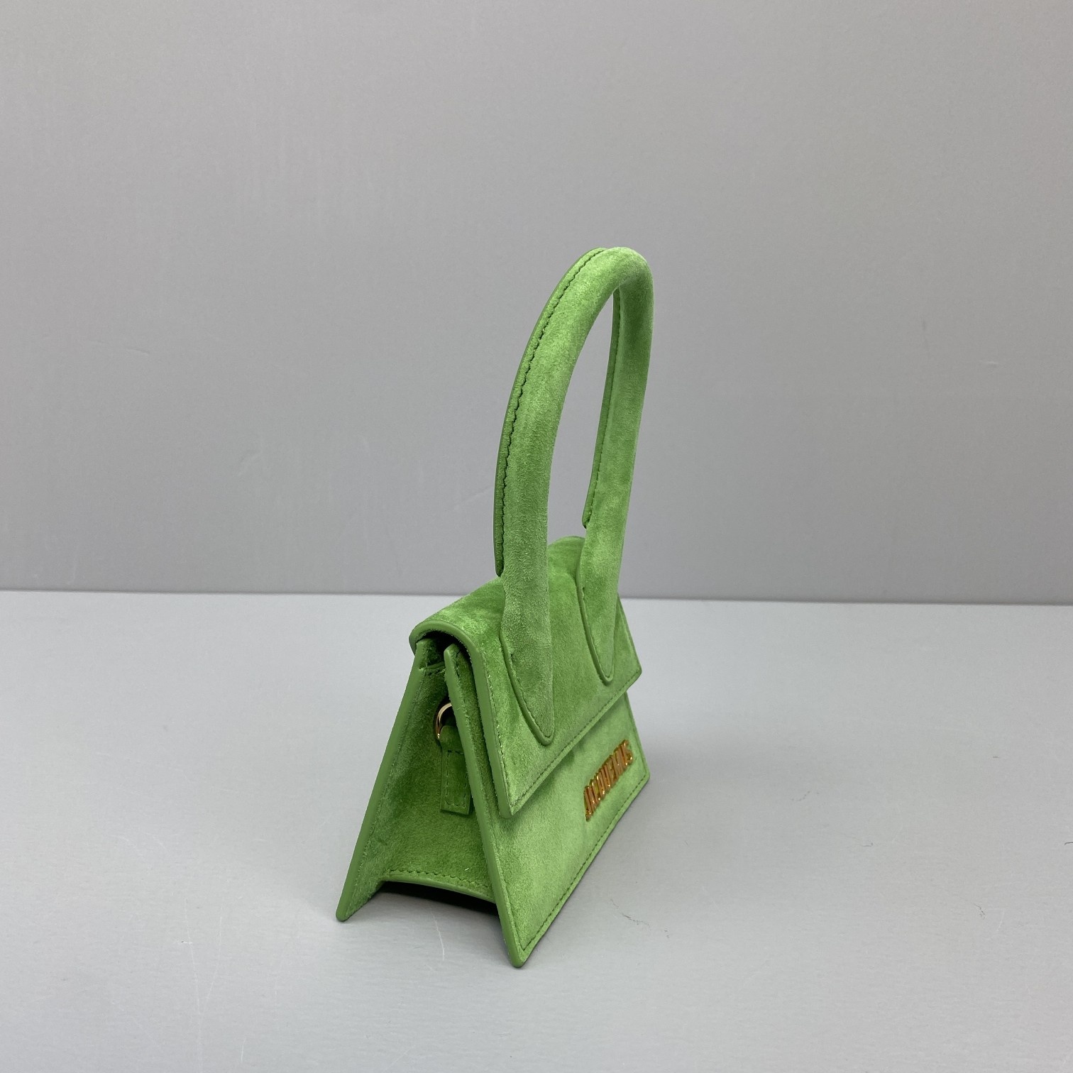 Ja*qvemvs le chiquito mini velvet bag green 213ba01 12 x 8 x 5 cm