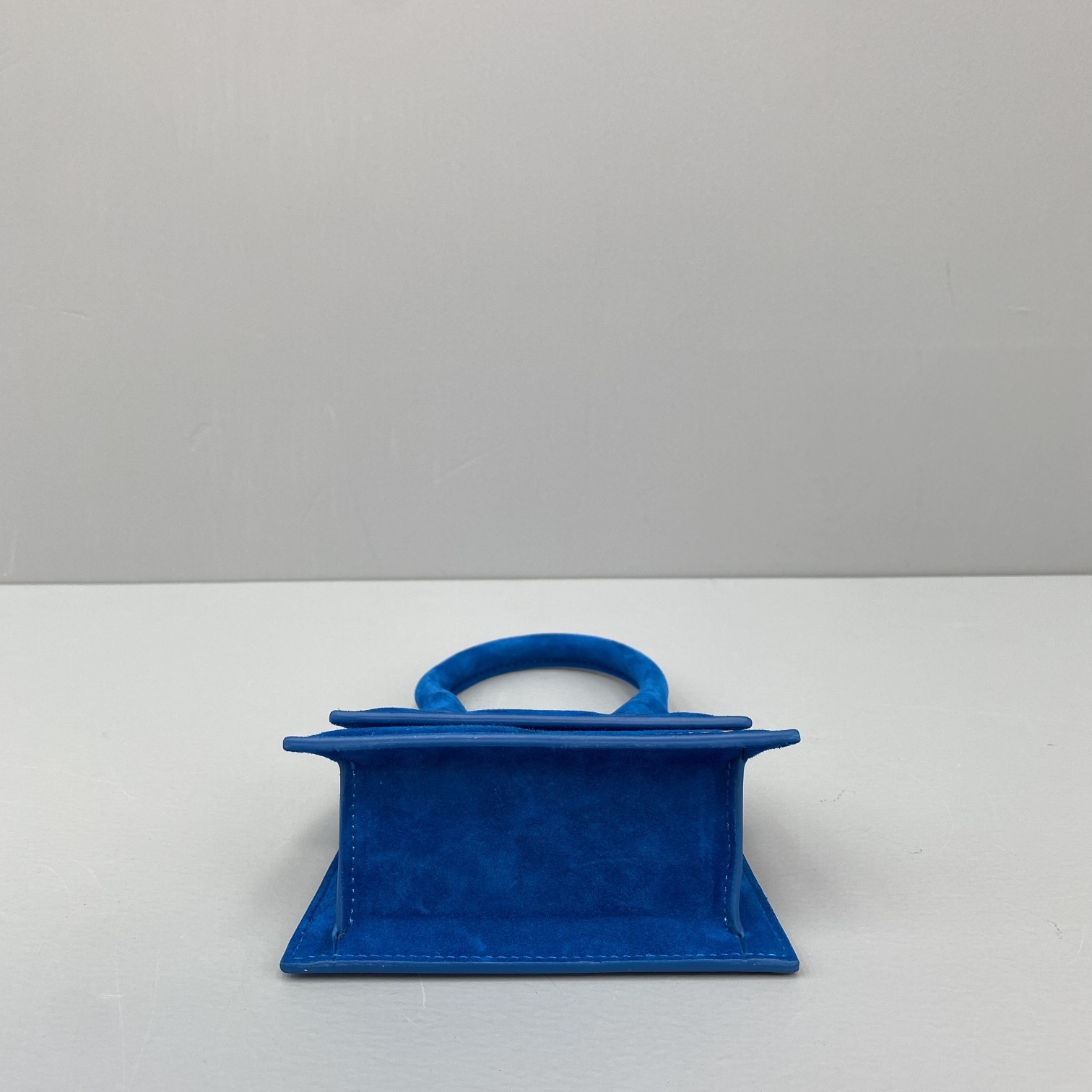 Ja*qvemvs le chiquito mini velvet bag blue 213ba01 12 x 8 x 5 cm