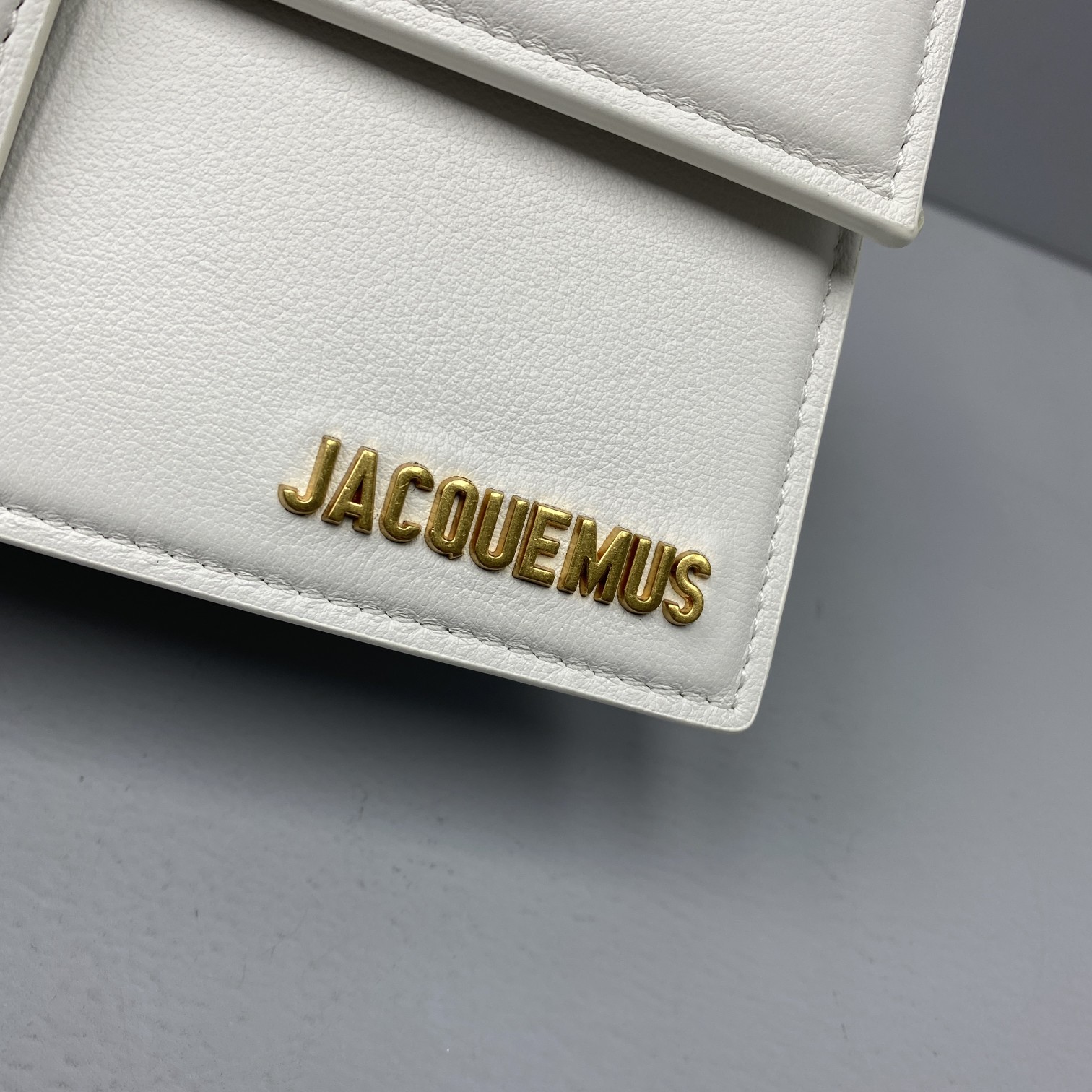 Ja*qvemvs le grand bambino leather white 213ba07 24 x 13 x 7 cm
