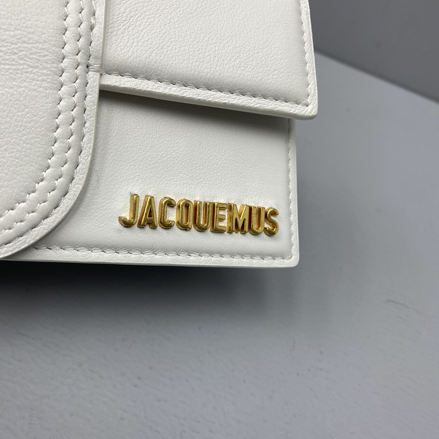 Ja*qvemvs small le bambino leather white 213ba06 18 x 6 x 7 cm