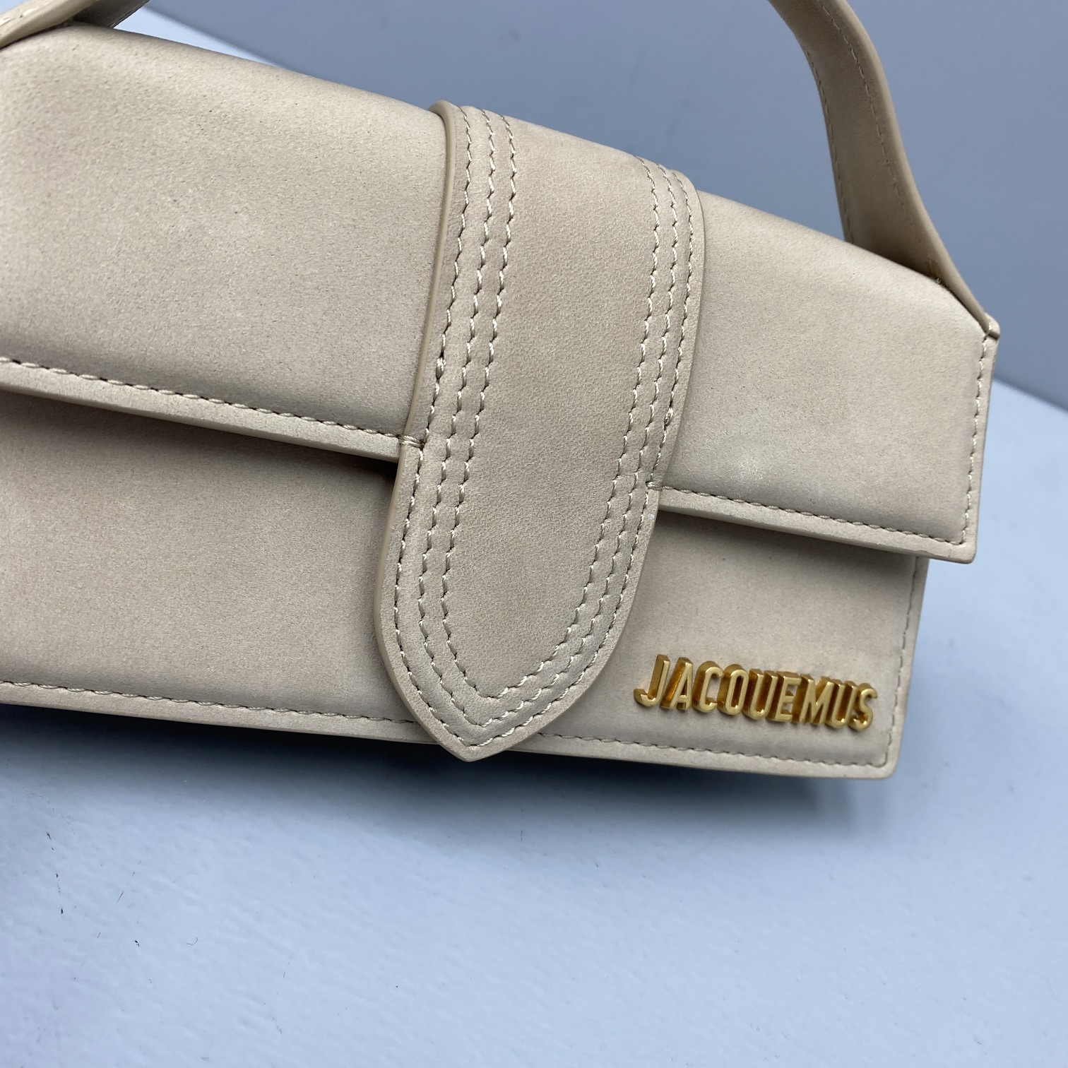 Ja*qvemvs small le bambino velvet beige 213ba06 18 x 6 x 7 cm