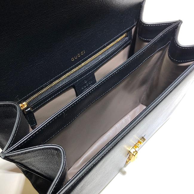 Gvc*1 sylvie 1969 small top handle bag black 602781 26 x 19 x 10.5 cm