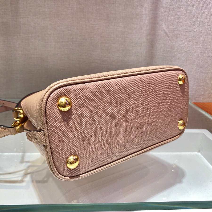 Pra*a matinée micro saffiano leather bag beige 1ba286 21 x 16.5 x 9.5 cm
