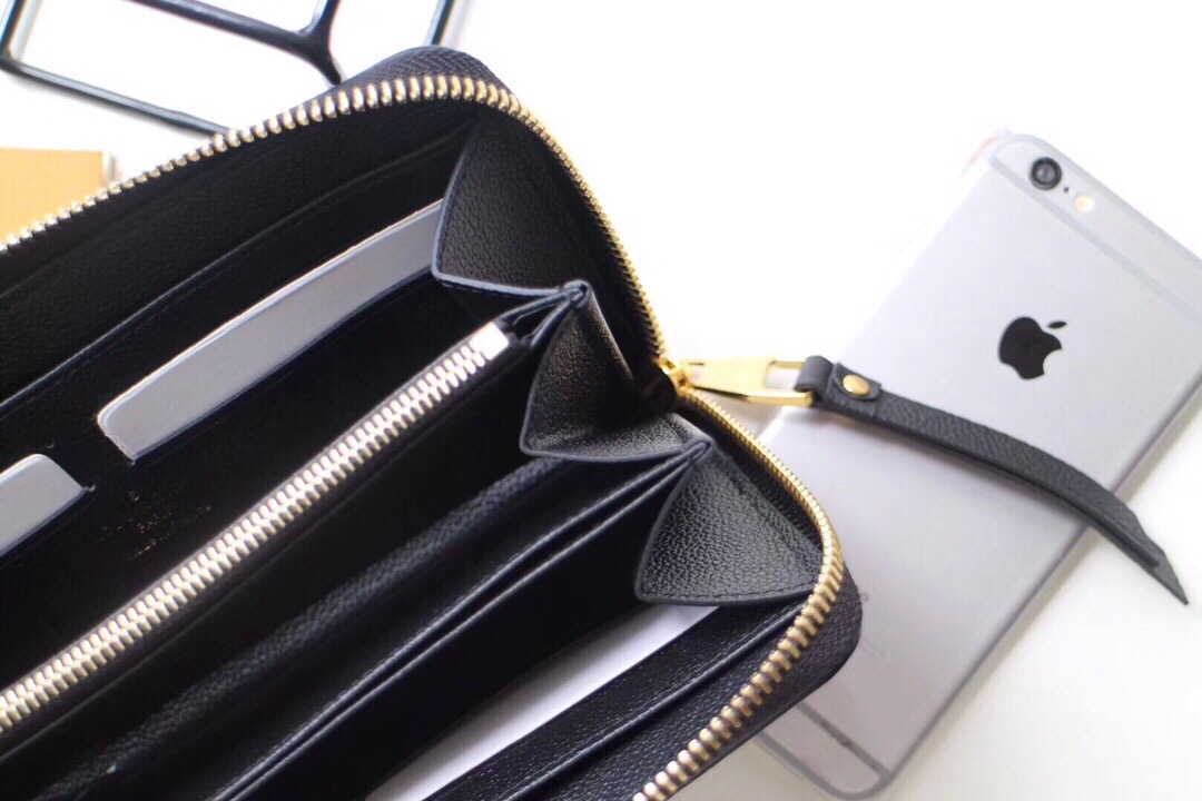 l0vis Vvtt0n zippy wallet monogram leather black m61864 19.5 x 10 cm