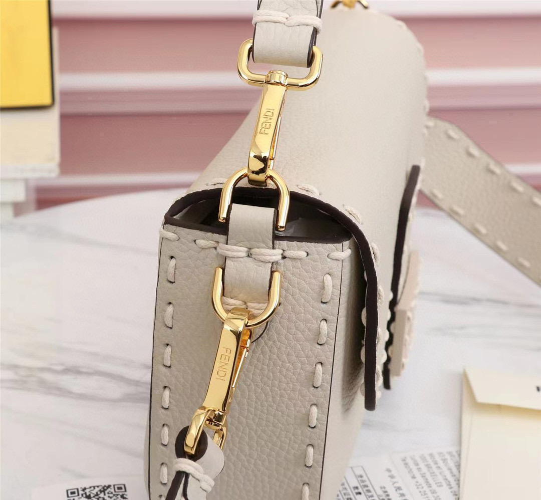 F**di new heavy metal staff white bag 28cm