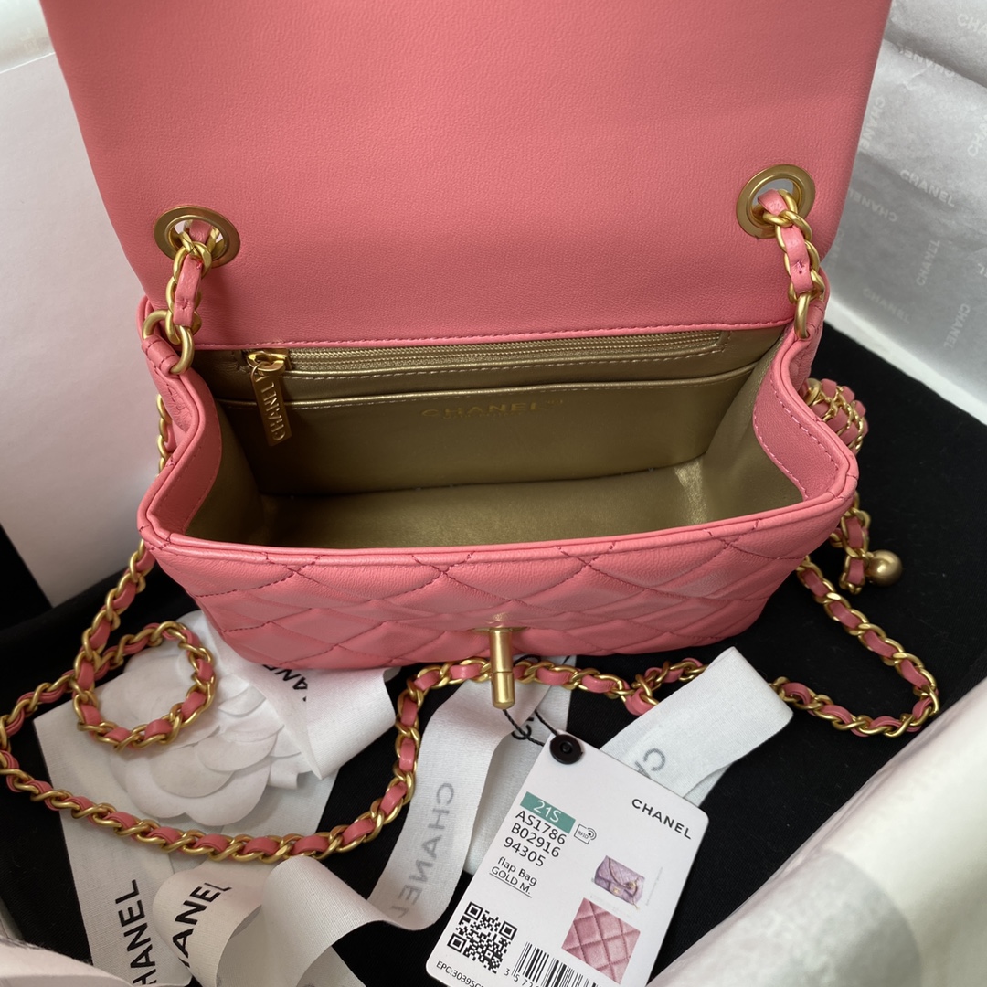 Ch**el as1784 cf mini bag 18cm