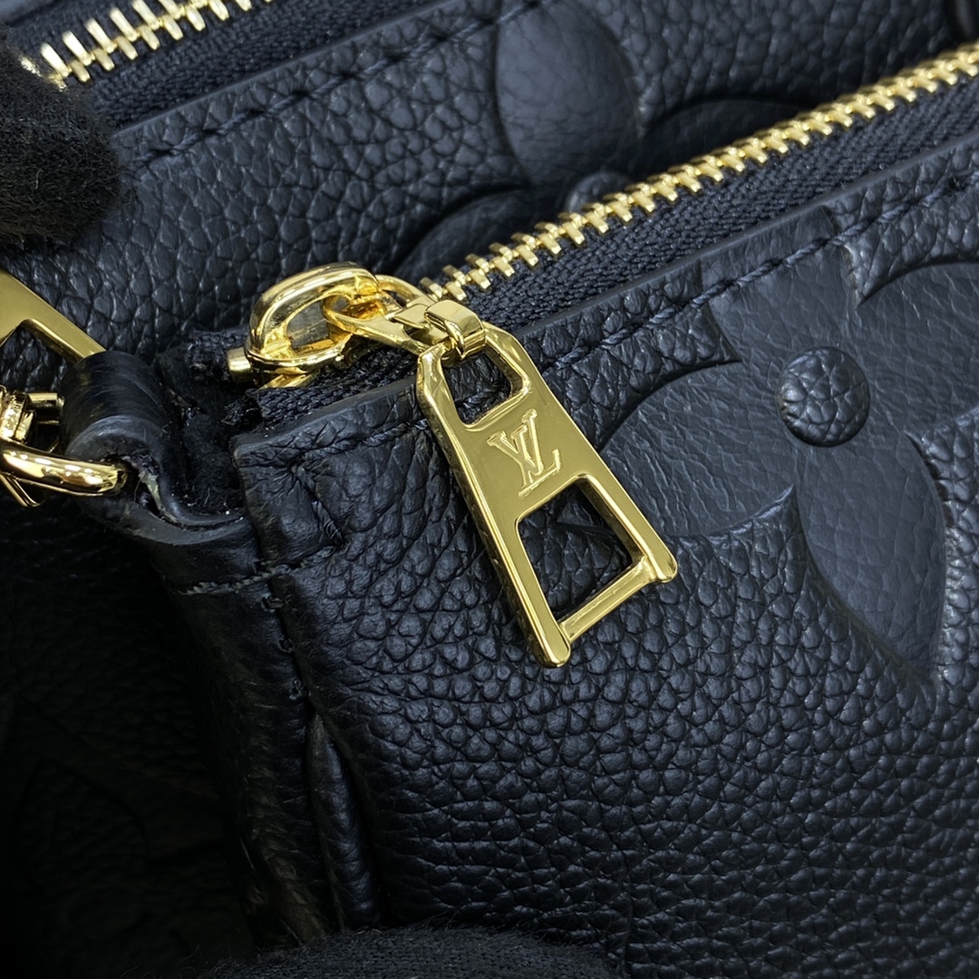 LV MULTI POCHETTE Black Monogram Empreinte LEATHER M80399 - 25x14.5x4.5cm