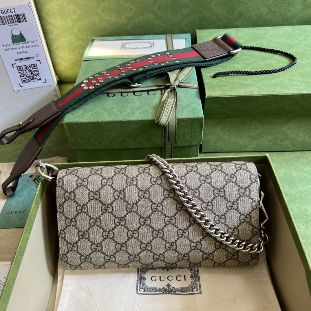 Gvc*1 dionysus small shoulder bag brown 731782 - 25x14x4cm