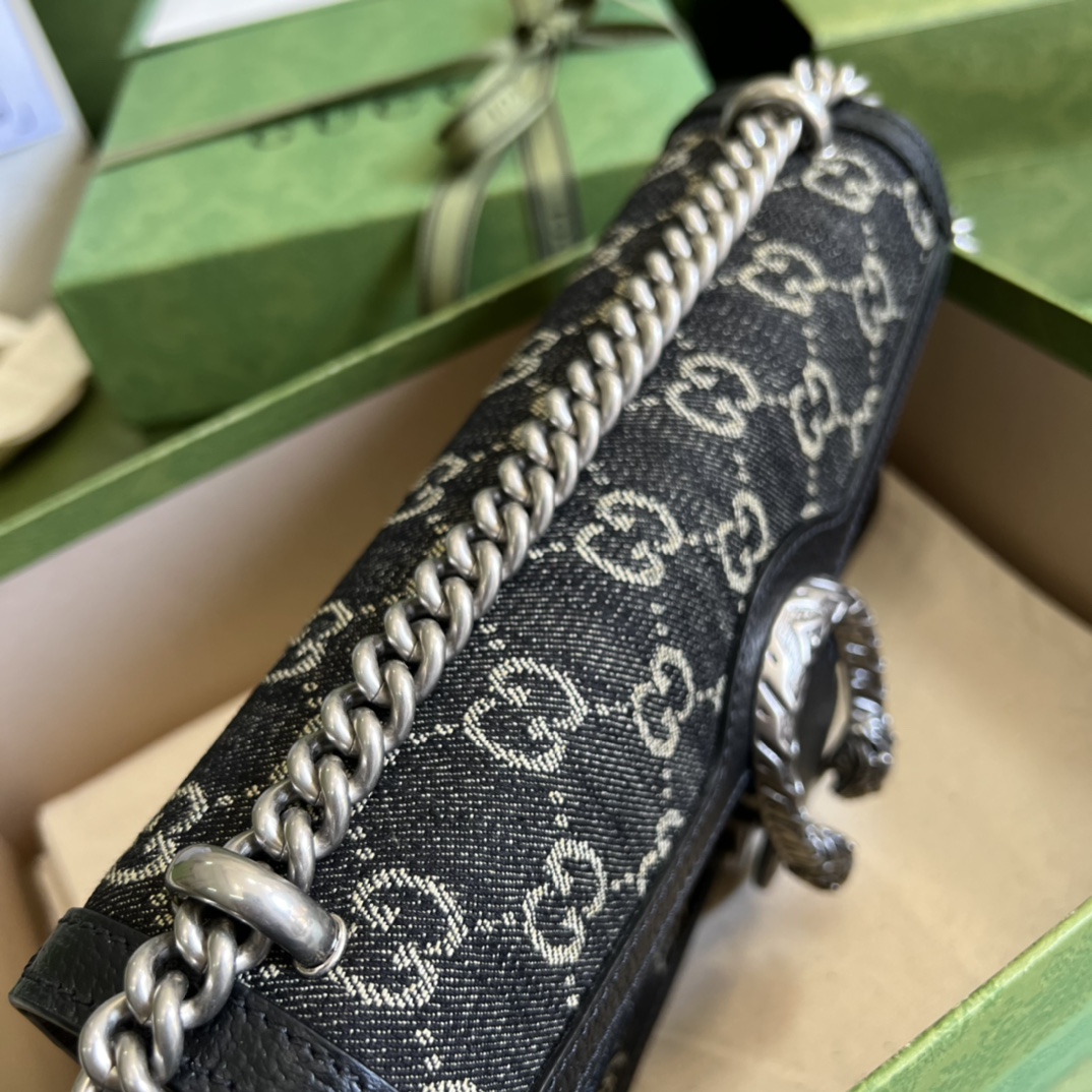 gvc*1 dionysus small jacquard black and ivory De*1m 499623 - 25x13.5x7cm