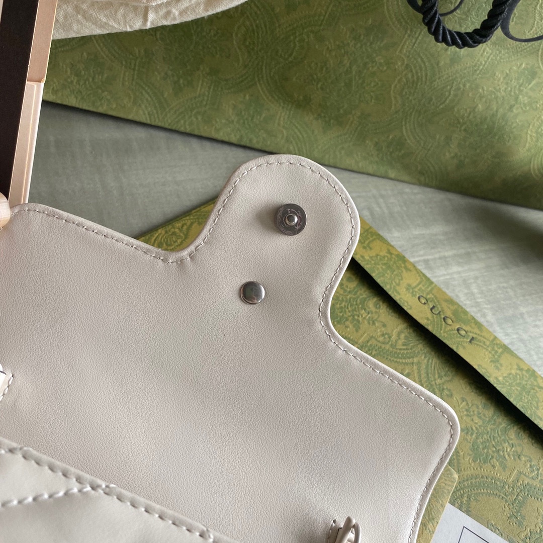 GG Marmont belt bag White 699757 - 16.5 x 10 x 4.5cm