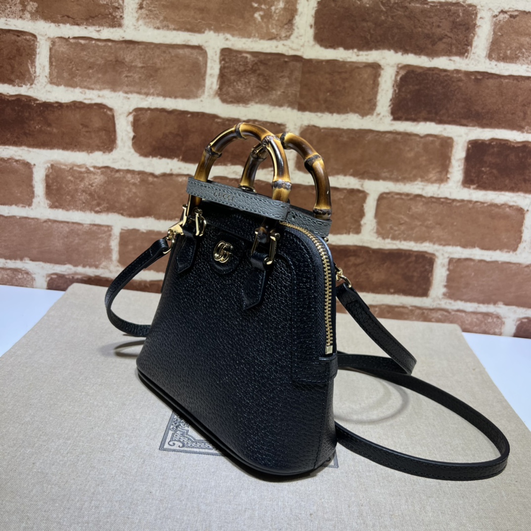 Gvc*1 diana mini tote bag  black 715775  - 20 x 16x 8.5cm