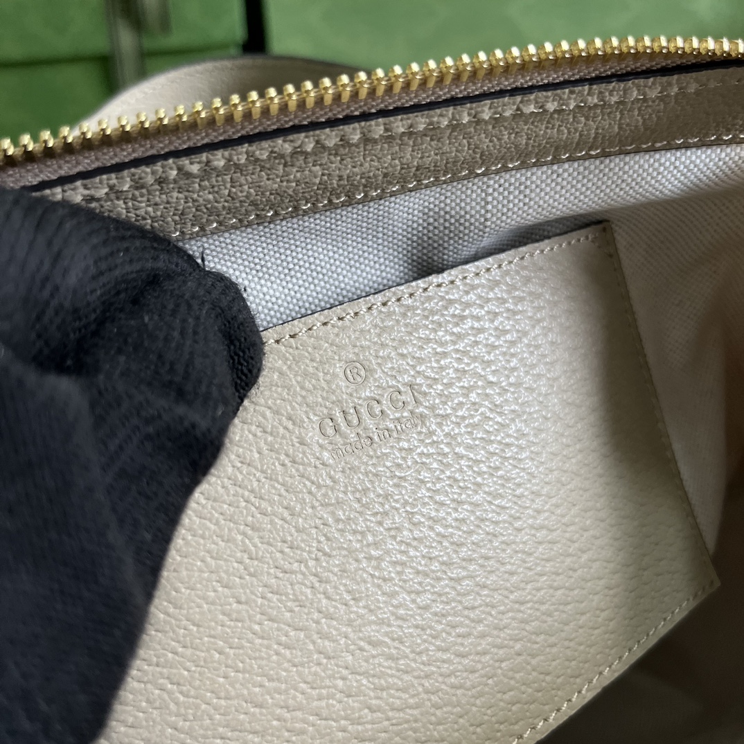 Gvc*1 ophidia small gg tote bag beige/white 547551 - 24 x 20.5 x 10.5cm