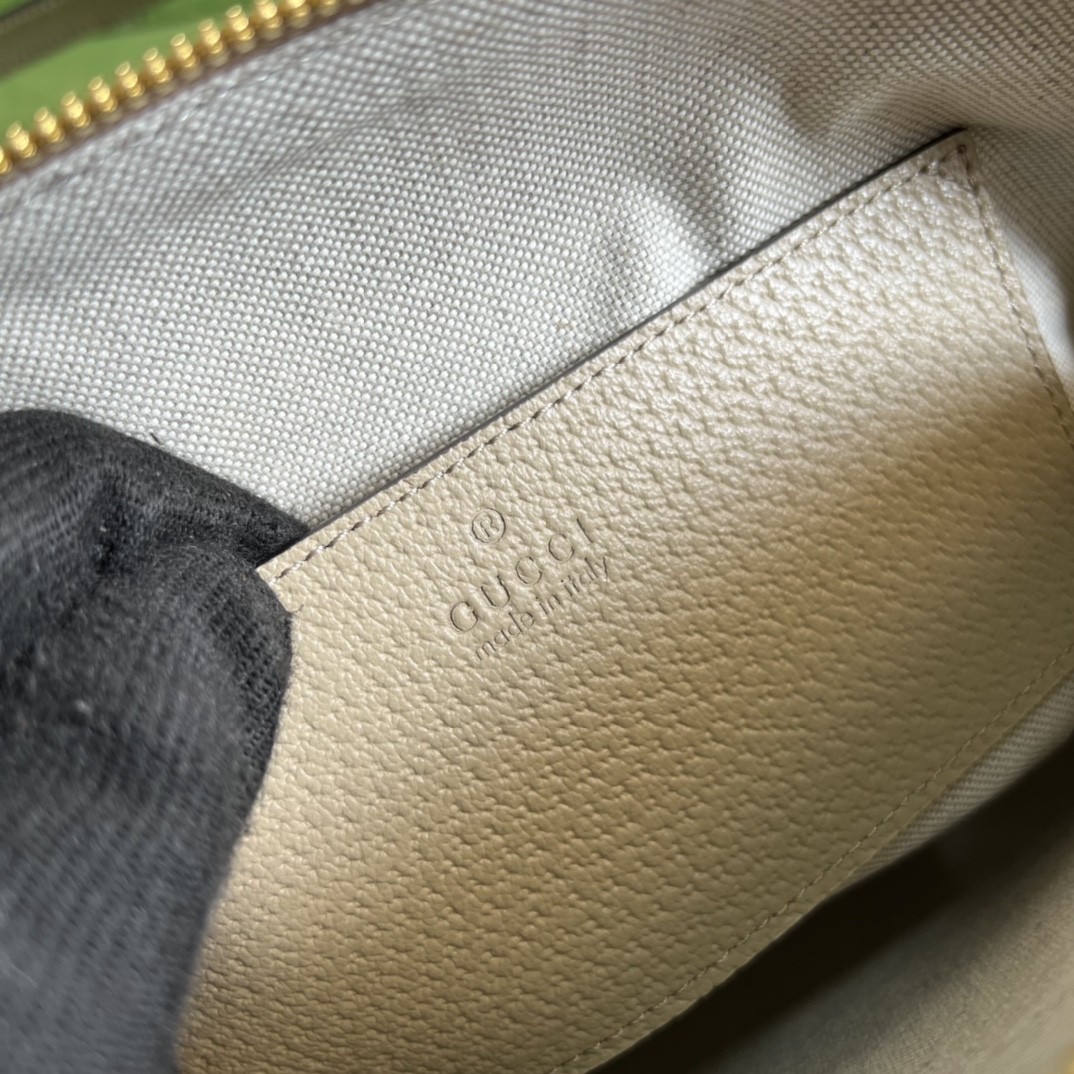 Gvc*1 ophidia small gg shoulder bag oatmeal leather 499621 - 23x19x8cm