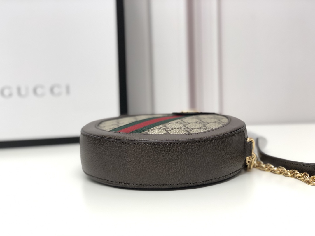 Gvc*1 ophidia mini gg round shoulder bag 550618 - 18x18x4.5cm
