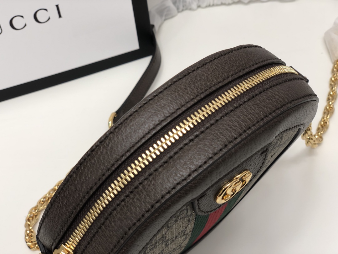 Gvc*1 ophidia mini gg round shoulder bag 550618 - 18x18x4.5cm
