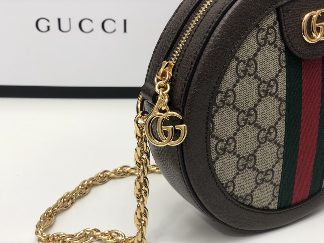 Gvc*1 ophidia mini gg round shoulder bag 550618 - 18x18x4.5cm