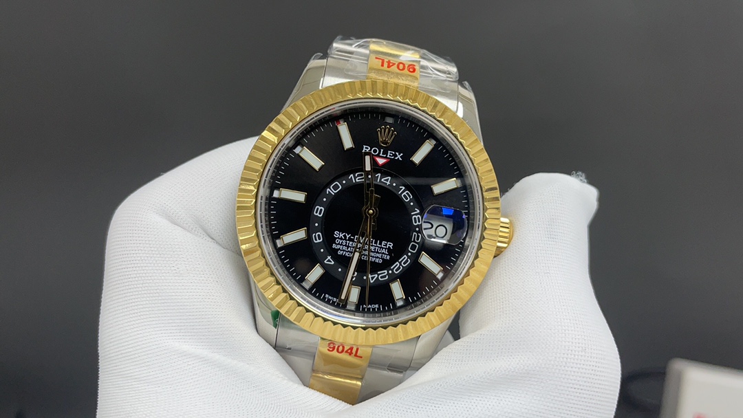 r01ex sky-dweller G01den and black 9001