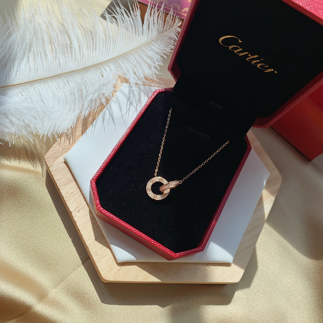 ca*t1er necklace love G01den 002
