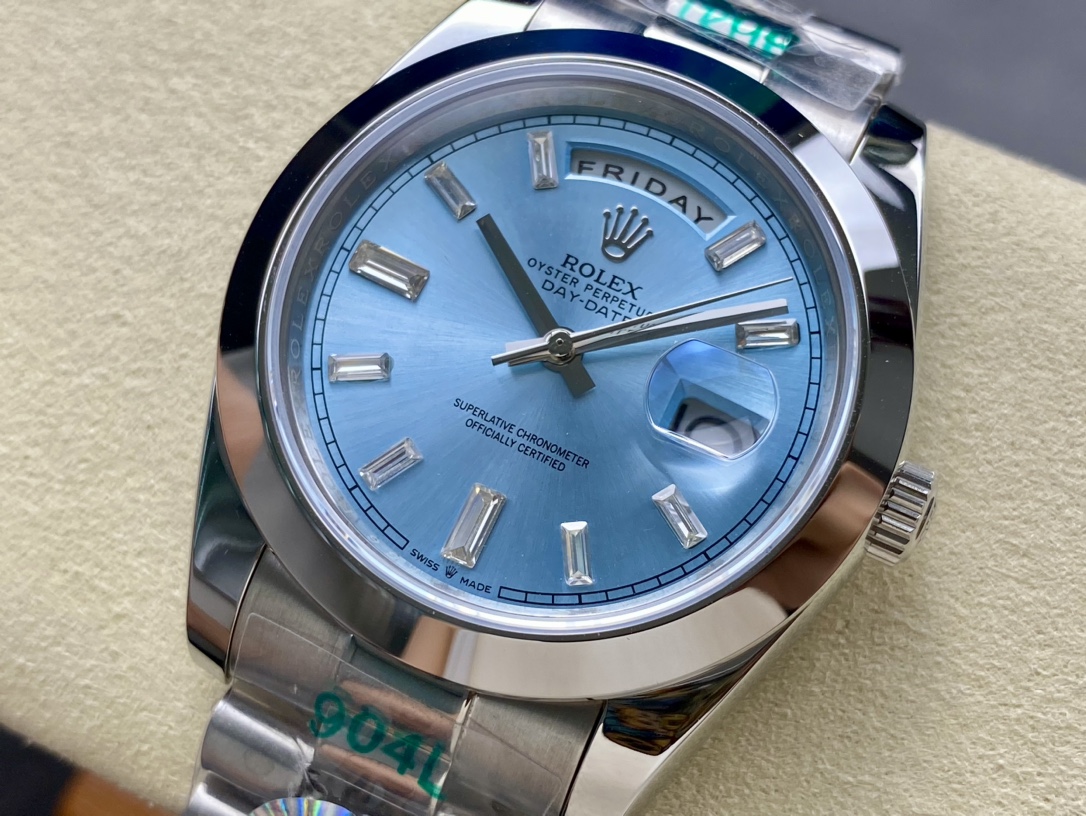 r01ex D1am0nd engraved double date date series 40mm